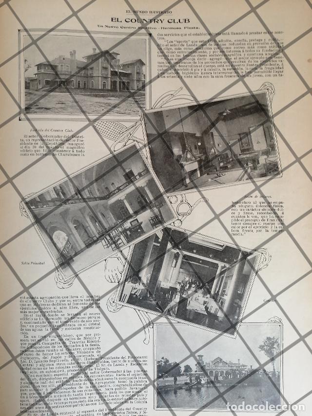 Colecionismo de cartazes: AFICHE ANTIGUO EL COUNTRY CLUB DE LA CDMX 1907