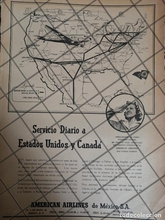 Sammeln von Plakaten: CARTEL ANTIGUO AMERICAN AIRLINES 1942 1192