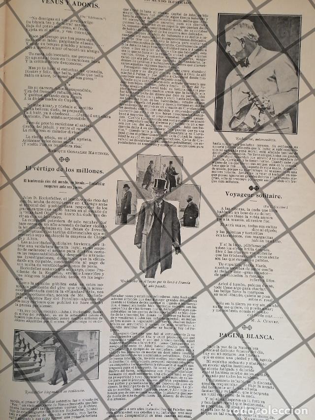 Sammeln von Plakaten: AFICHE ANTIGUO EL JUICIO DE JOHN D. ROCKEFELLER 1907