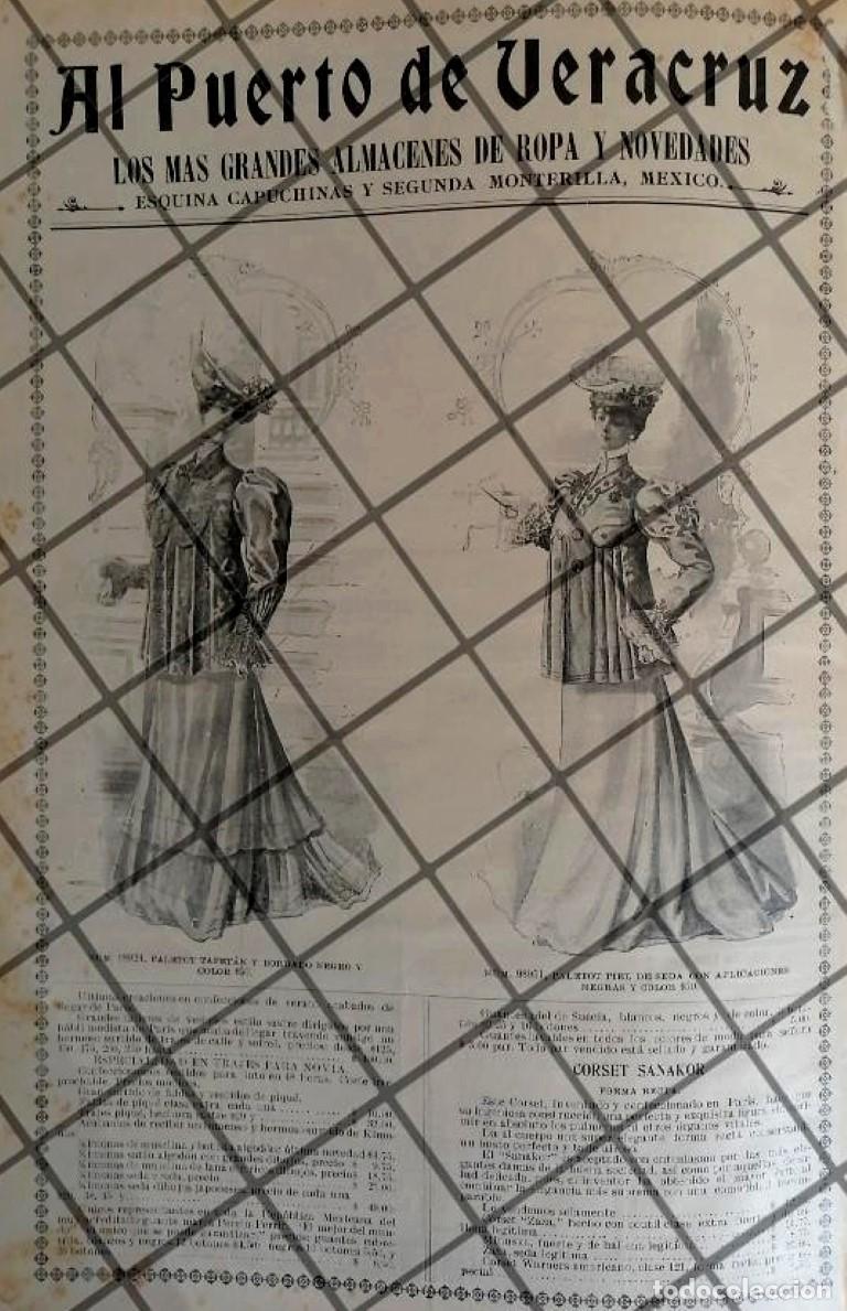 Sammeln von Plakaten: PUBLICIDAD ANTIGUA TIENDA EL PUERTO DE VERACRUZ 1906 /33