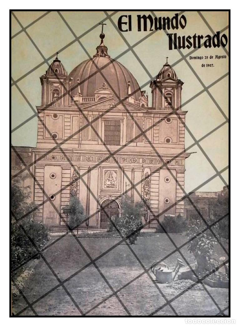 Sammeln von Plakaten: PORTADA ANTIGUA 1907 TEMPLO DE LORETO QUE SE HUNDE. D.F