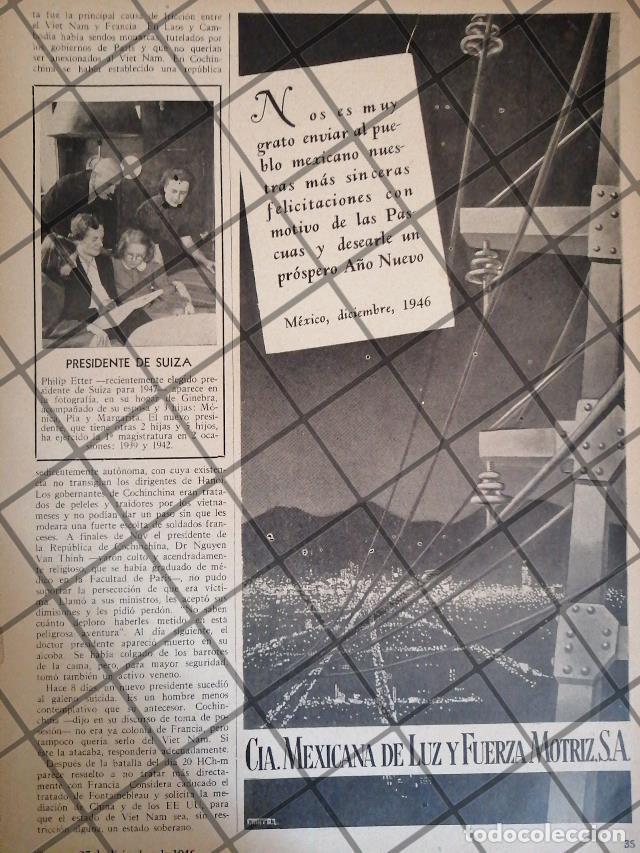 Sammeln von Plakaten: AFICHE RETRO LUZ Y FUERZA MOTRIZ S.A 1946 /8