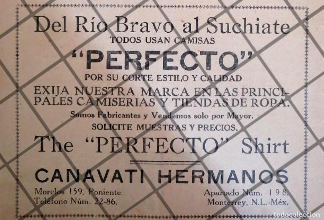 Sammeln von Plakaten: AFICHE RETRO CAMISAS PERFECTO, CANAVATI HERMANOS 1929