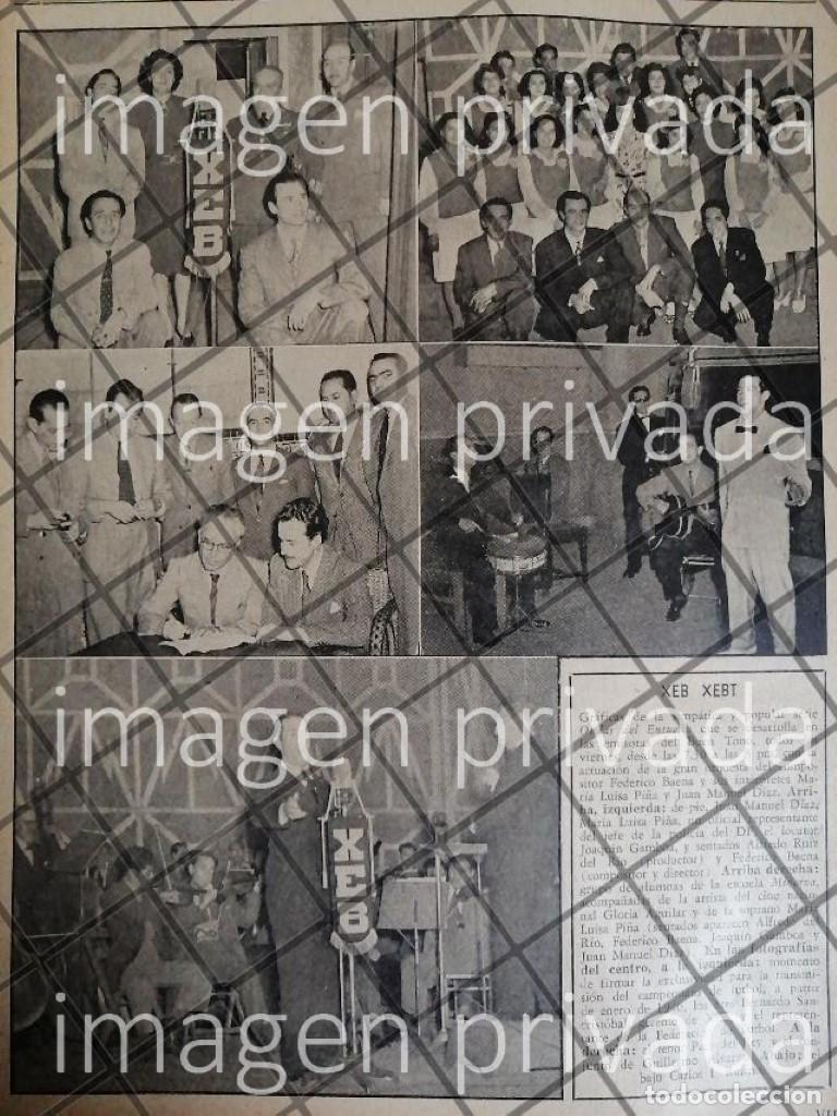 Sammeln von Plakaten: AFICHE RETRO RADIO PROGRAMA. ONDAS DEL ENSUE&Ntilde;O XEBT 1945