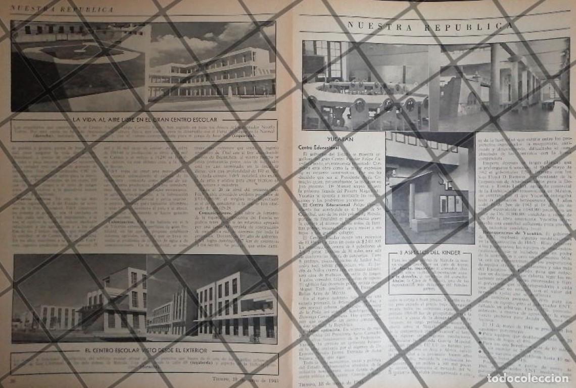 Sammeln von Plakaten: AFICHE RETRO INAUGURAN ESCUELA FELIPE CARRILLO PUERTO 1945 YUC