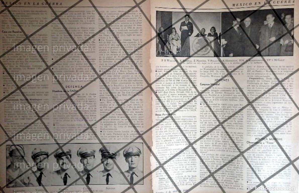 Sammeln von Plakaten: AFICHE RETRO PILOTOS DEL ESCUADRON 201 HOMEAJEADOS 1945
