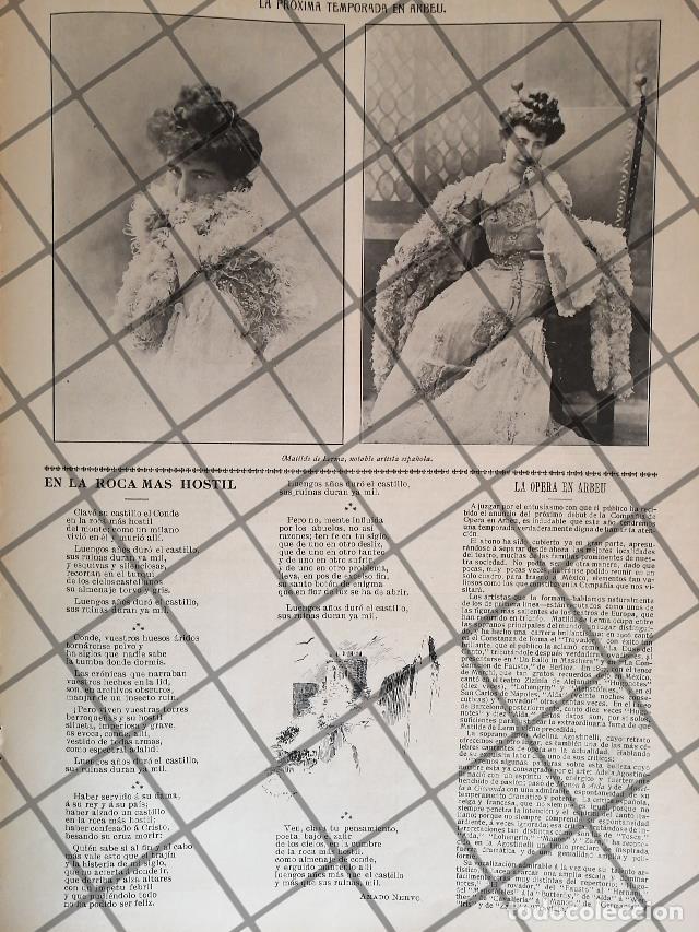 Sammeln von Plakaten: AFICHE ANTIGUO CANTANTE MATILDE DE LERMA TEATRO ARBEU 1907