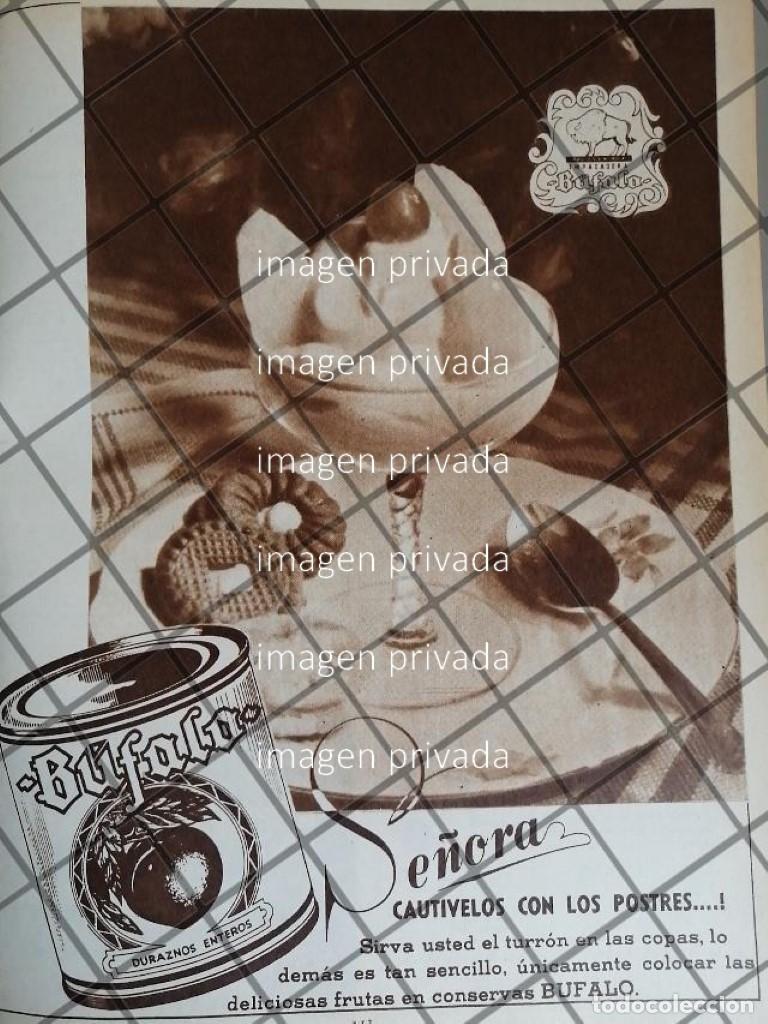 Sammeln von Plakaten: CARTEL PUBLICITARIO RETRO EMPACADORA BUFALO DURAZNOS EN ALMIBAR
