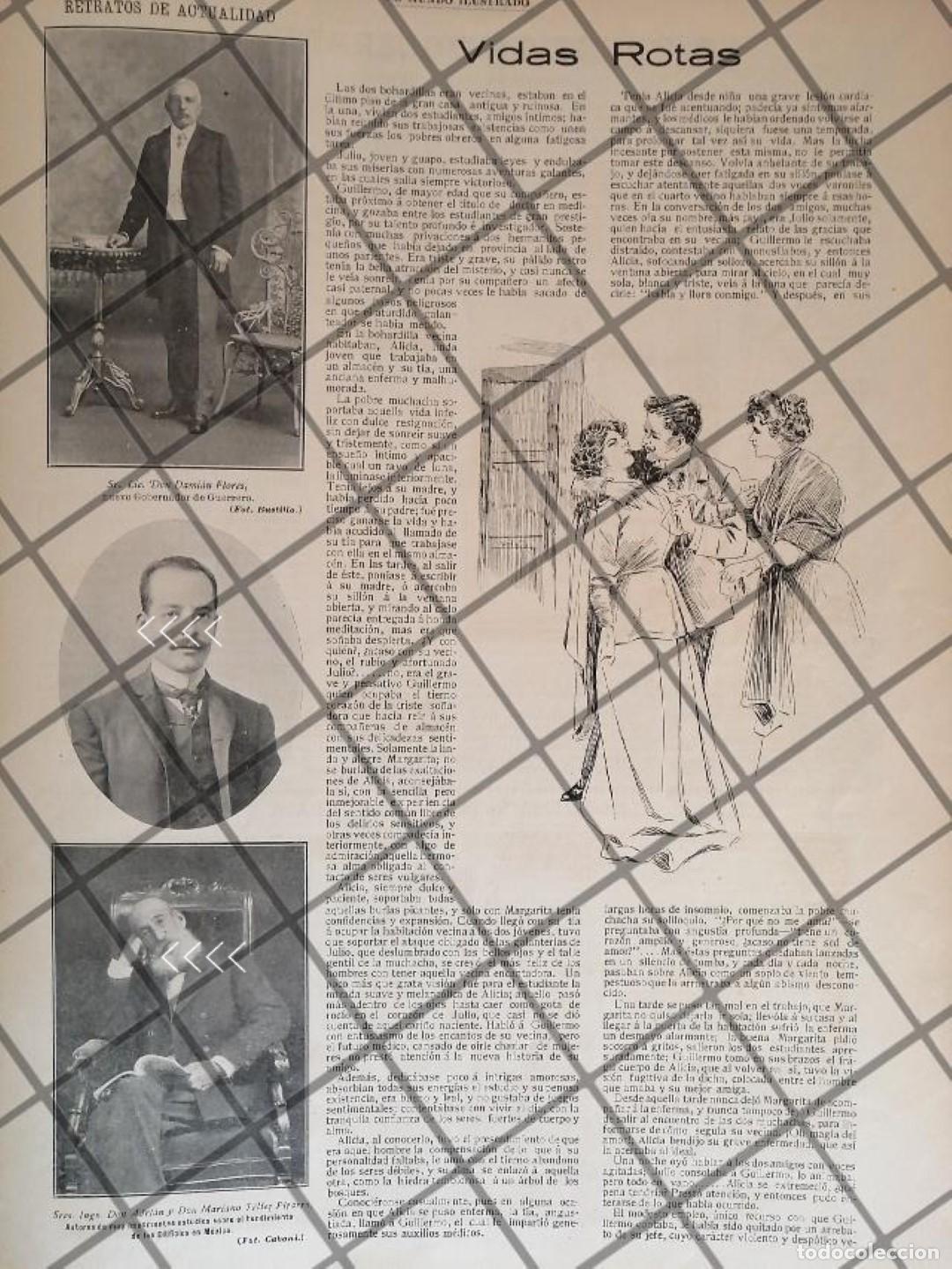 Sammeln von Plakaten: AFICHE ANTIGUO LOS HERMANOS TELLEZ PIZARRO 1907
