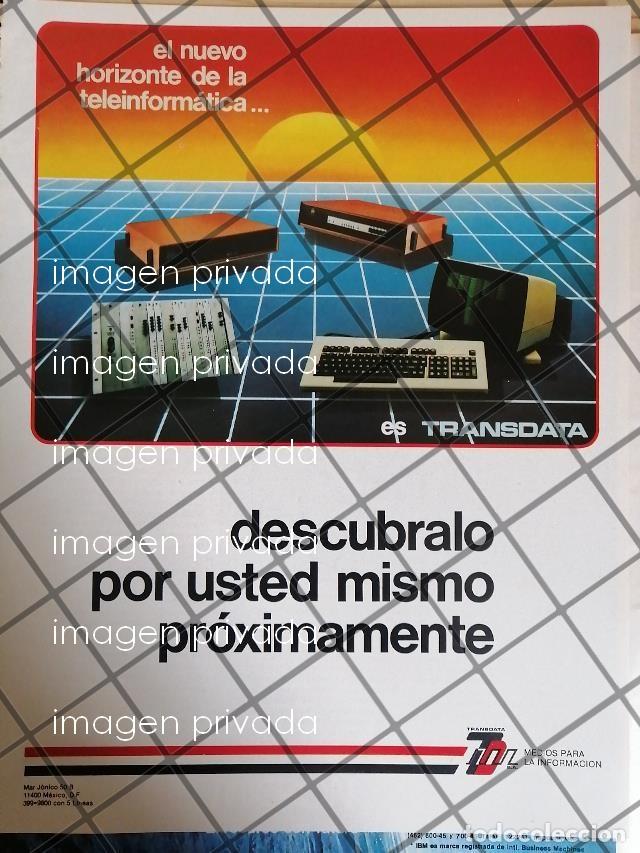 Sammeln von Plakaten: CARTEL PUBLICITARIO RETRO TRANDATA S.A 1985 /INFORMATICA