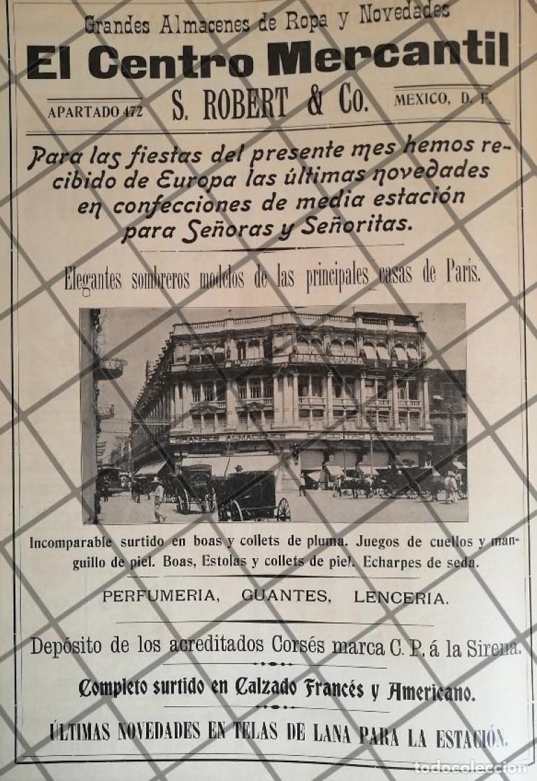 Sammeln von Plakaten: CARTEL ANTIGUO TIENDA EL CENTRO MERCANTIL 1907 -33