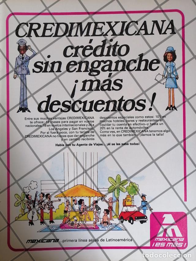Sammeln von Plakaten: AFICHE ANTIGUO AEROLINEA MEXICANA DE AVIACION 1985 /9