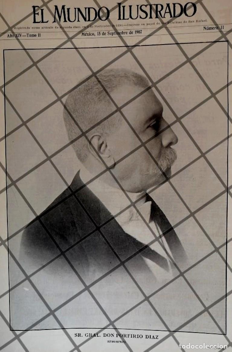 Sammeln von Plakaten: PORTADA ANTIGUA 1907 DON. PORFIRIO DIAZ. POR. ANTONIO CRUCES