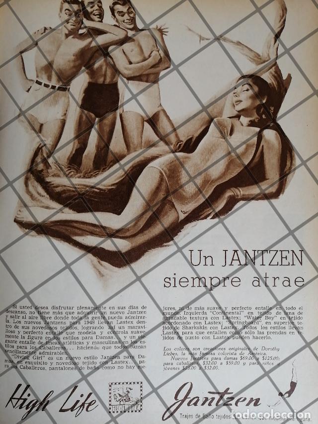 Sammeln von Plakaten: CARTEL ANTIGUO TIENDAS HIGH LIFE 1948 TRAJES JANTSEN
