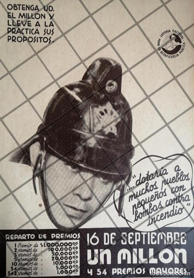 Sammeln von Plakaten: CARTEL ANTIGUO LOTERIA NACIONAL 1940s /200
