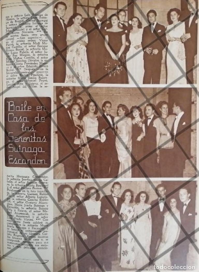 Colecionismo de cartazes: AFICHE ANTIGUO FIESTA HERMANAS SUINAGA ESCANDON 1948