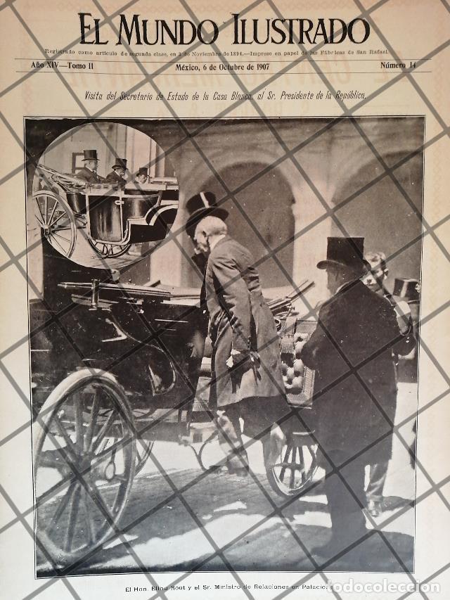 Colecionismo de cartazes: PORTADA ANTIGUA LEON DE LA BARRA Y ELIUH ROOT 1907