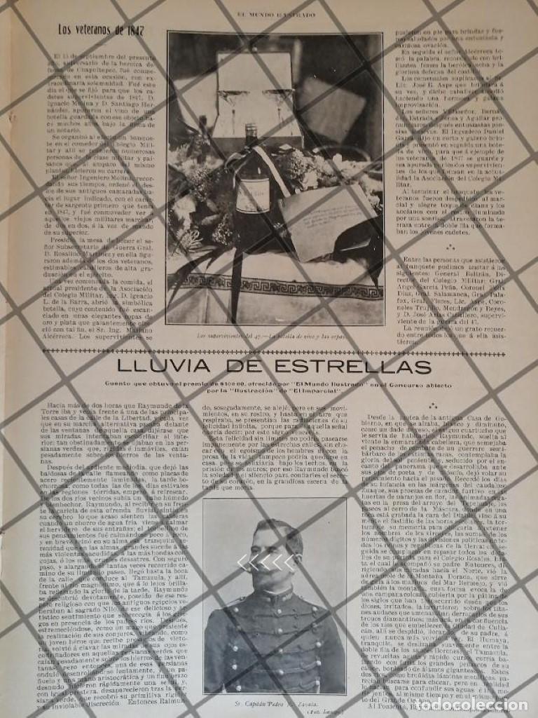 Colecionismo de cartazes: AFICHE ANTIGUO 1907 CUENTO INEDITO DE PEDRO R. ZAVALA