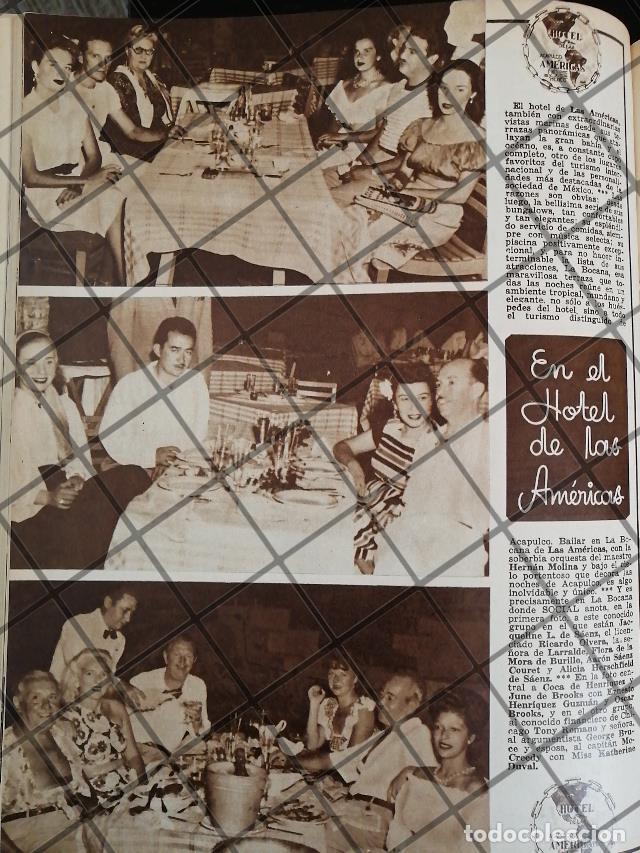 Colecionismo de cartazes: AFICHE ANTIGUO HOTEL DE LAS AMERICAS, ACAPULCO 1948