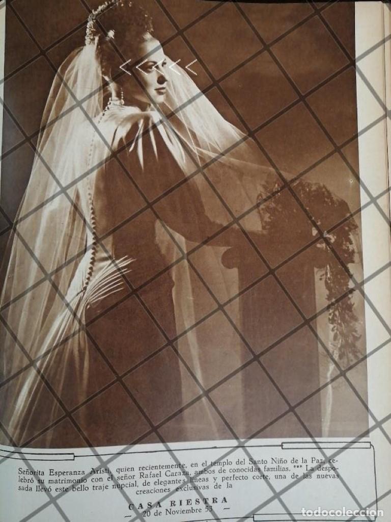 Colecionismo de cartazes: AFICHE ANTIGUO CASA RIESTRA Y BODA CARAZA ARISTI 1948