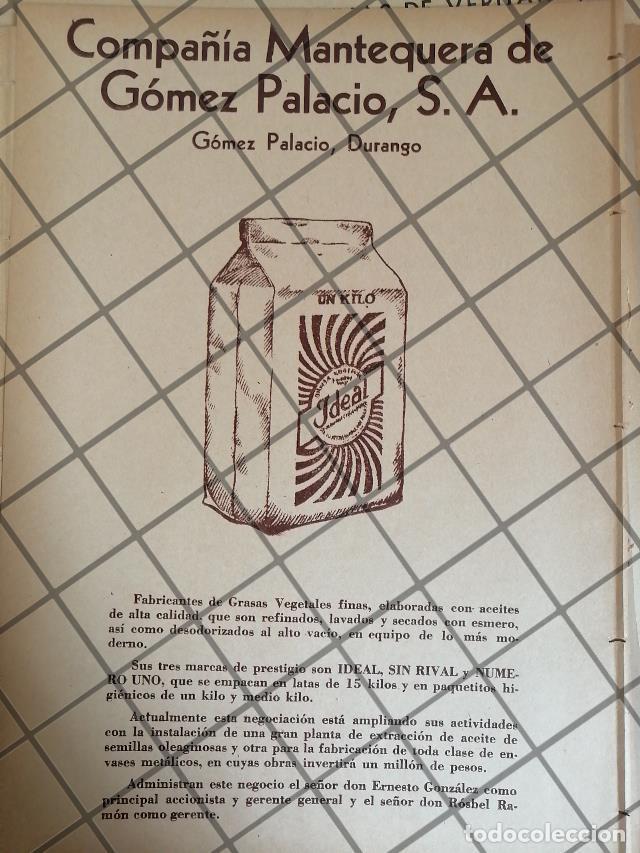 Colecionismo de cartazes: AFICHE RETRO CIA. MANTEQUERA GOMEZ PALACIO S.A 1937
