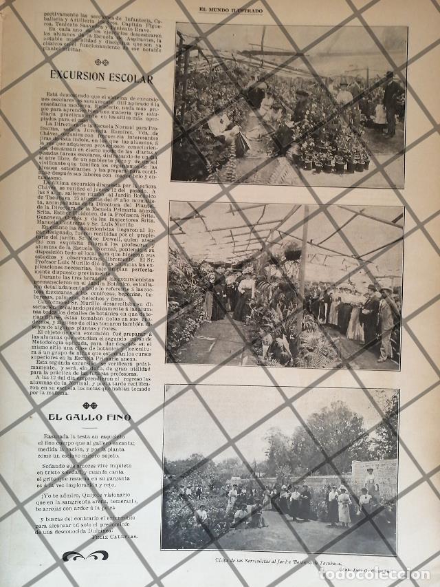 Colecionismo de cartazes: AFICHE ANTIGUO EXCURSION ESCUELA NORMAL FEMENIL 1907 TACU.