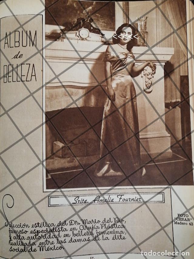 Colecionismo de cartazes: CARTEL PUBLICITARIO ANTIGUO AMALIA FOURNIER Y DR. MARIO DEL RIO