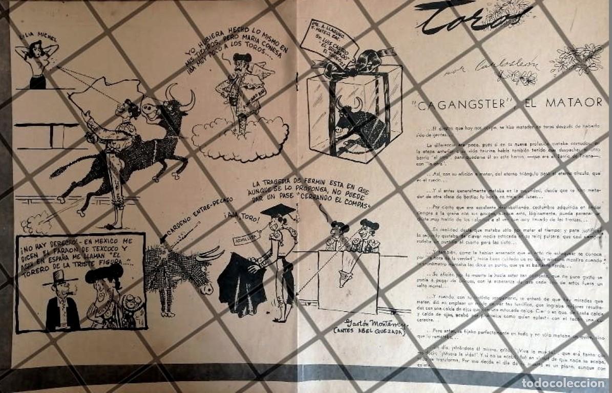 Colecionismo de cartazes: TIRA COMICA ANTIGUA POR: GASTON MONTERREY (ABEL QUEZADA) 1950s