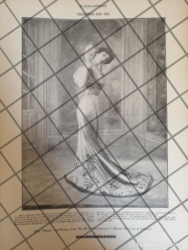 Colecionismo de cartazes: CARTEL PUBLICITARIO ANTIGUO 1907 VESTIDOS. MARTIAL & ARMAND