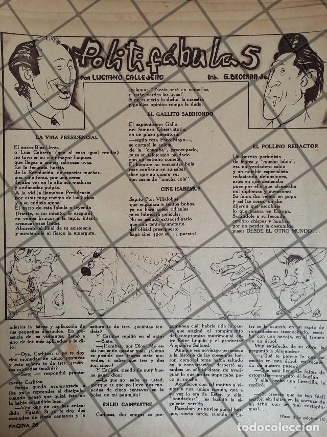 Colecionismo de cartazes: CARICATURA RETRO. POLITIFABULAS POR: JOSE GONZALO BECERRA 1946