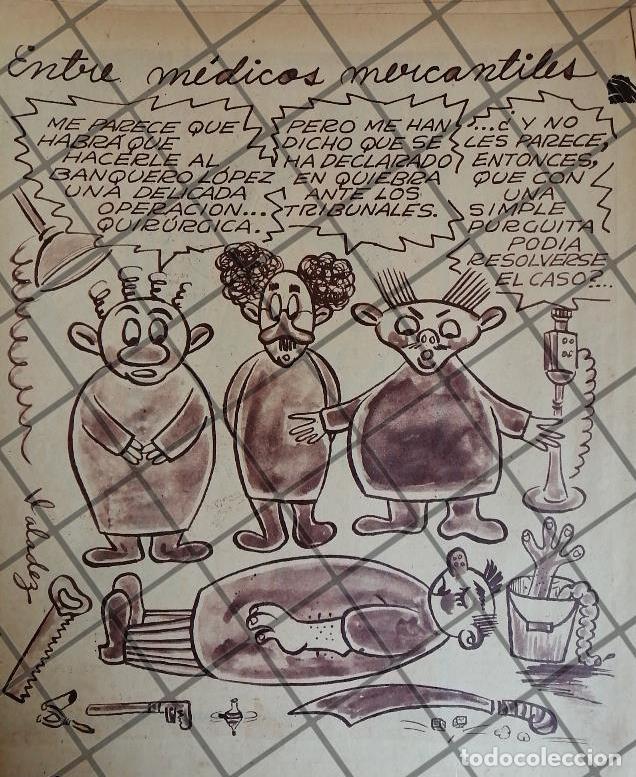 Sammeln von Plakaten: CARICATURA RETRO. 1946 POR: VALADEZ