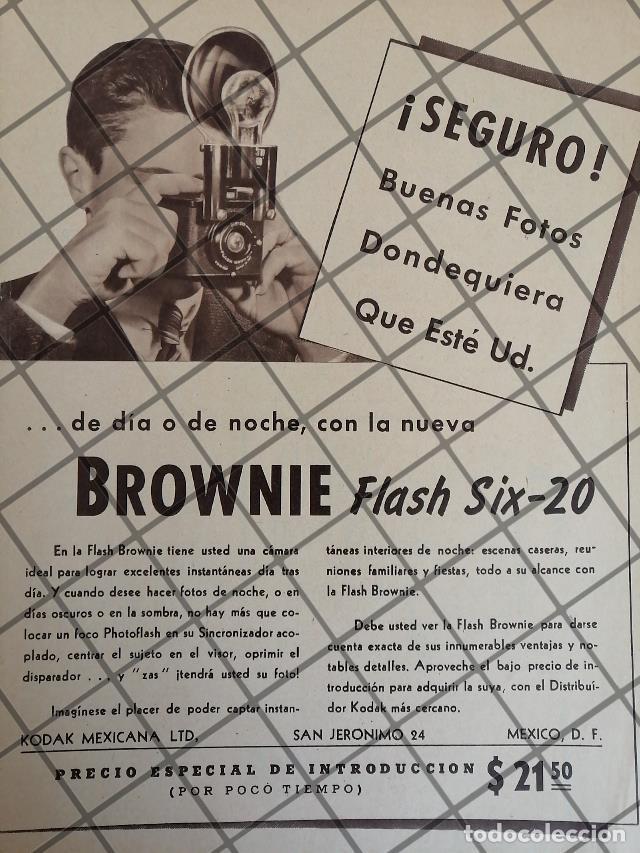 Sammeln von Plakaten: CARTEL PUBLICITARIO RETRO CAMARAS KODAK BROWNIE FLASH SIX 20