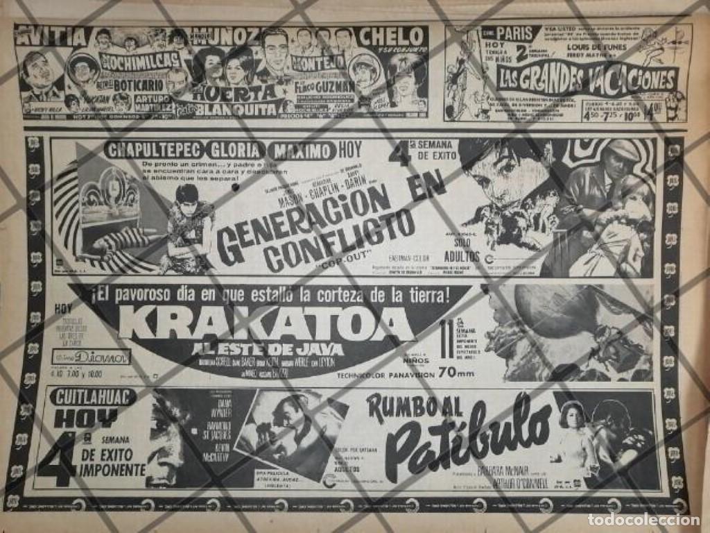Sammeln von Plakaten: CARTELERA DE CINE RETRO VARIOS CINES 1969