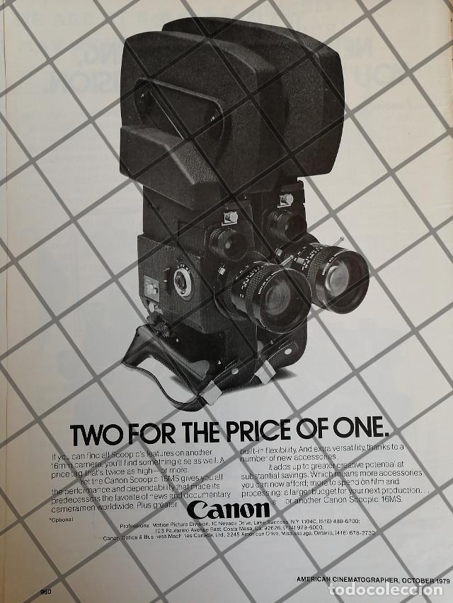 Sammeln von Plakaten: CARTEL PUBLICITARIO RETRO CAMARA DE CINE CANON SCOOPIC 1979