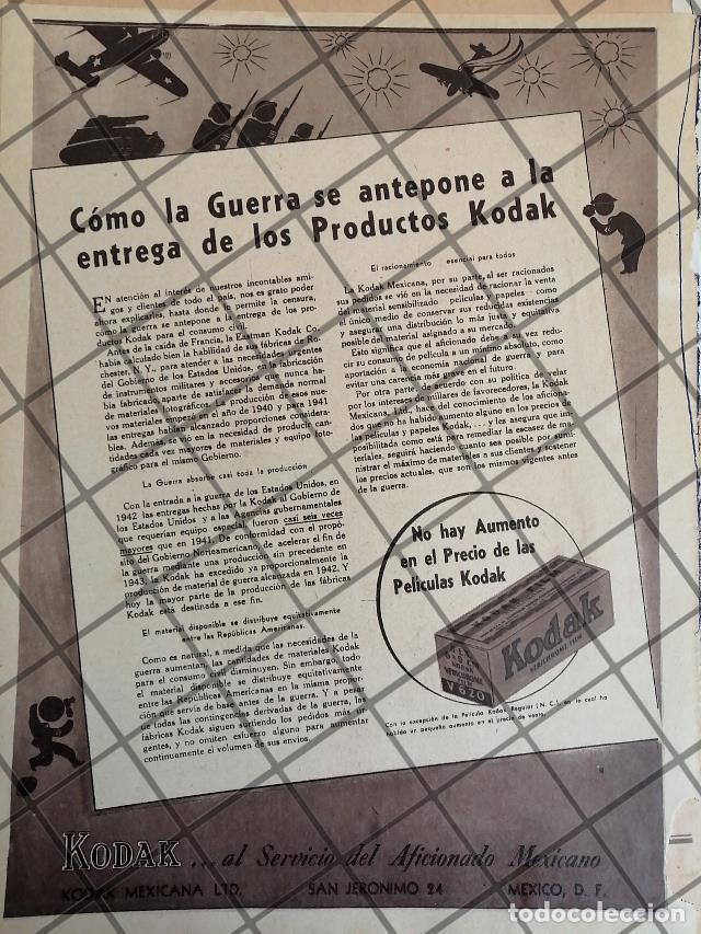 Poster collecting: CARTEL ANTIGUO AVISO DE KODAK POR 2DA GUERRA MUNDIAL 1943