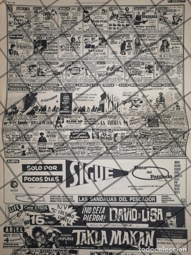 Poster collecting: CARTELERA DE CINE RETRO 2 JUNIO 1969