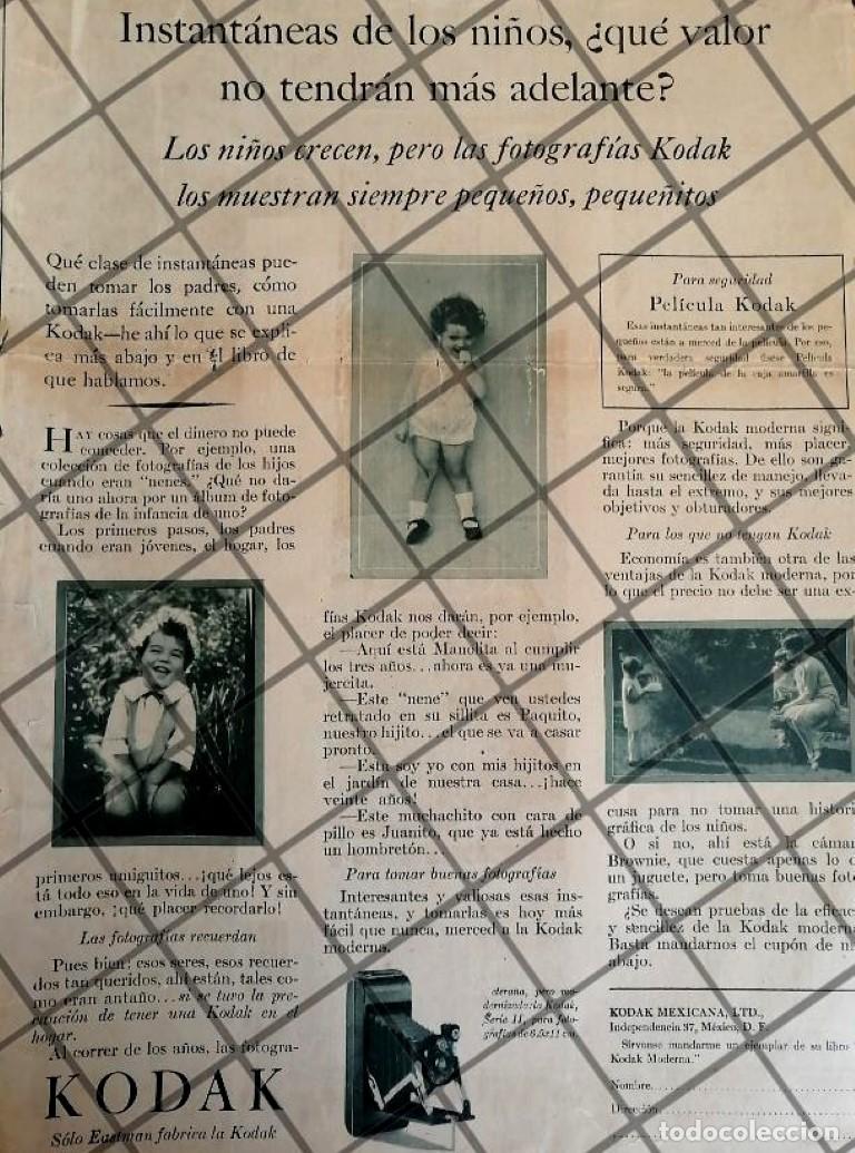 Poster collecting: CARTEL PUBLICITARIO ANTIGUO CAMARAS KODAK 1930 -69