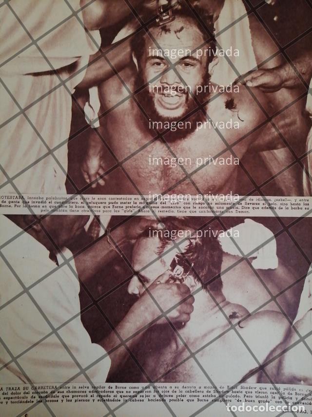 Poster collecting: AFICHE RETRO LUCHADOR BLACK SHADOW RAPA A TONY BORNE