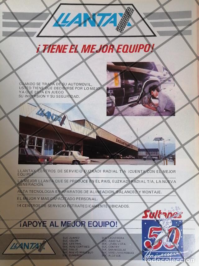 Poster collecting: AFICHE RETRO LLANTAX FELICITA 50 A&Ntilde;OS DE SULTANES 1989