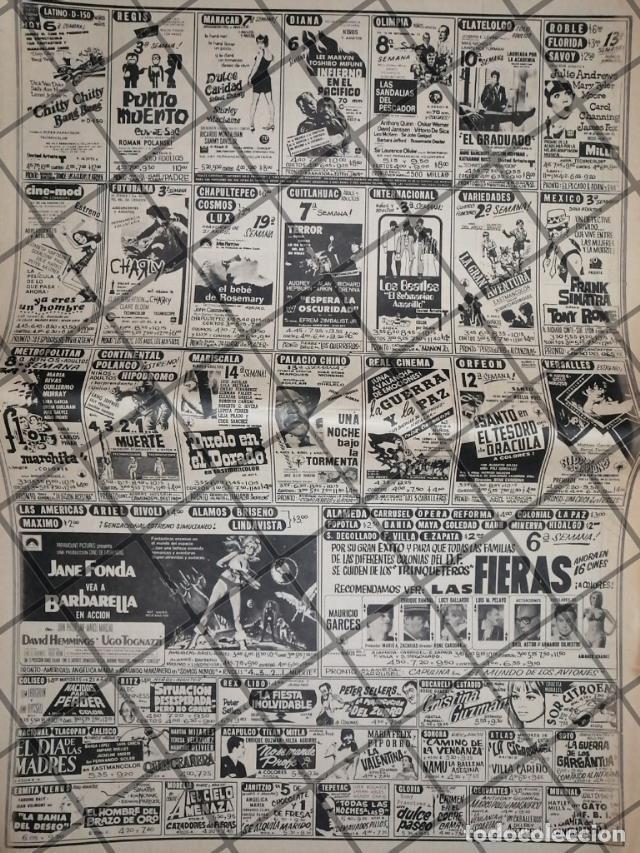 Poster collecting: CARTELERA DE CINE RETRO 2 AGOSTO 1969