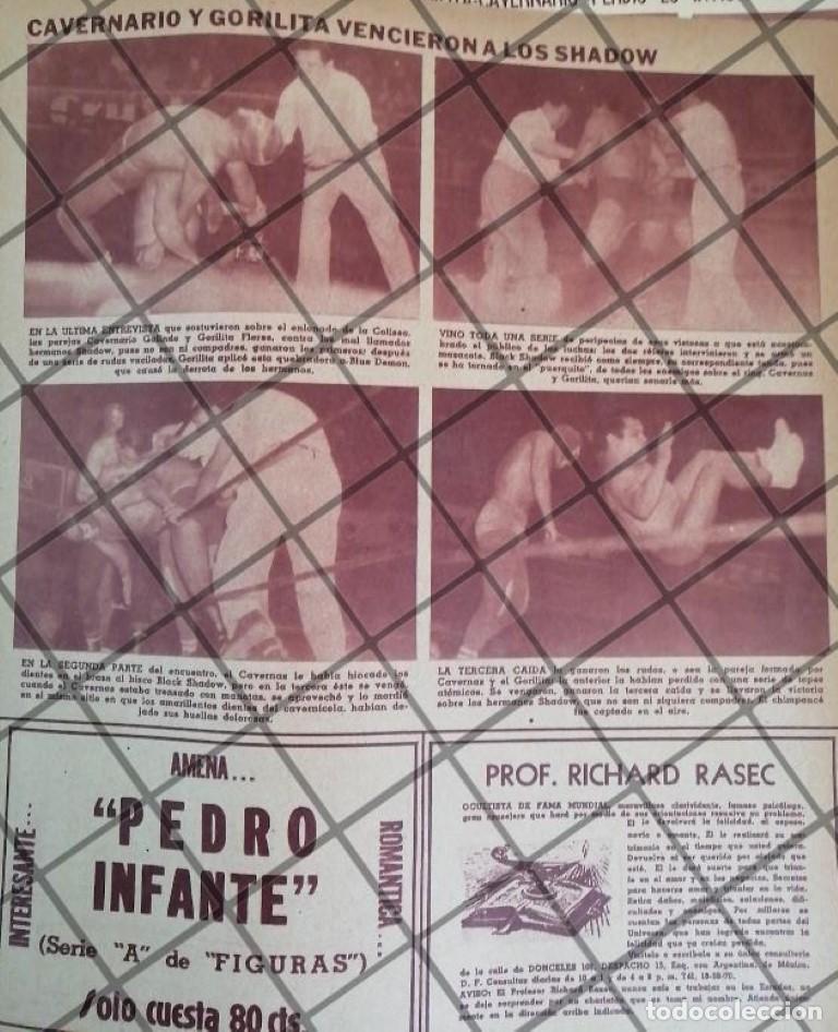 Poster collecting: AFICHE RETRO CAVERNARIO GALINDO Vs BLACK SHADOW Y MAS