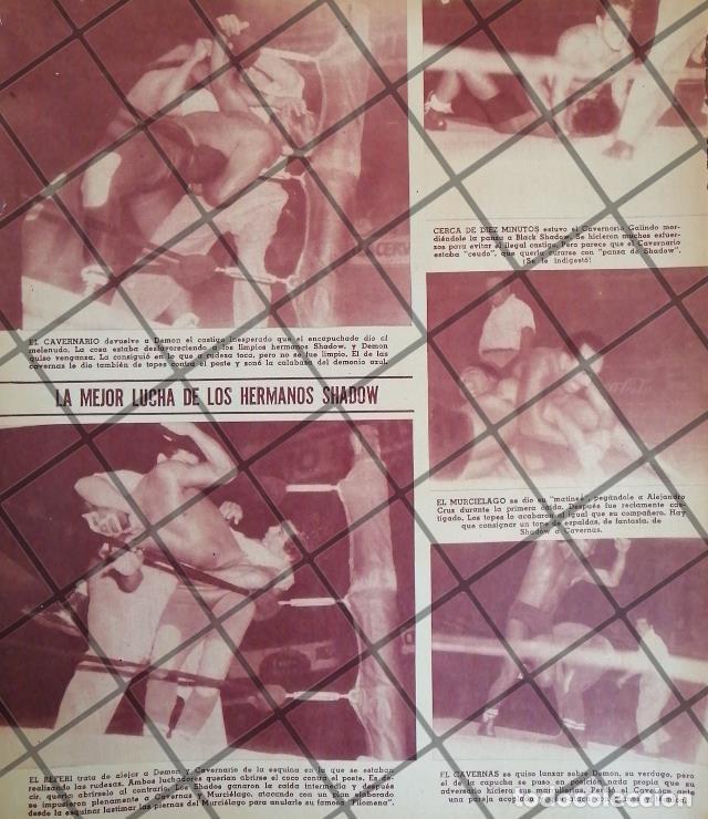 Poster collecting: AFICHE RETRO LUCHADOR CAVERNARIO GALINDO, BLUE DEMON, Y OTROS