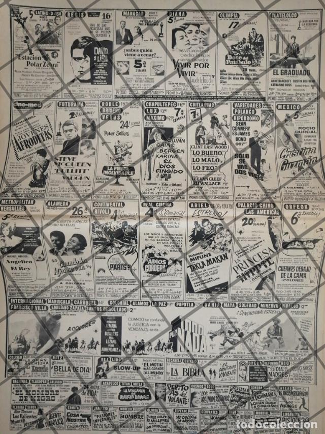 Poster collecting: CARTELERA DE CINE VINTAGE 30 MAYO 1969 V