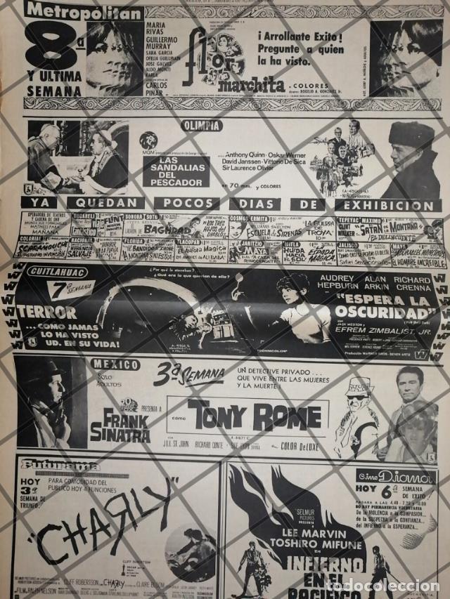 Poster collecting: CARTELERA DE CINE RETRO 2 AGOSTO 1969 2