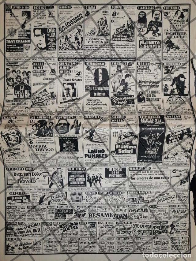 Poster collecting: CARTELERA DE CINE VINTAGE 27 MARZO 1969 J