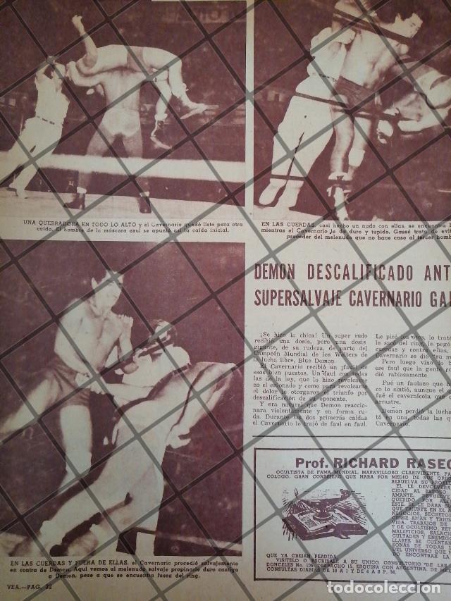 Coleccionismo de carteles: AFICHE RETRO LUCHA LIBRE CAVERNARIO GALINDO Vs BLUE DEMON 40