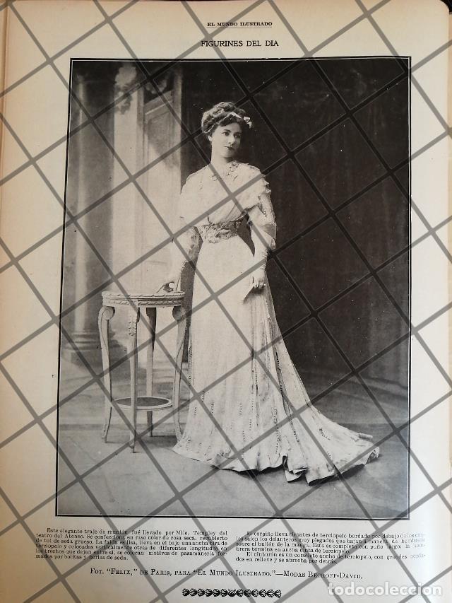 Coleccionismo de carteles: CARTEL PUBLICITARIO ANTIGUO VESTIDOS. CASA BECHOFF-DAVID 3