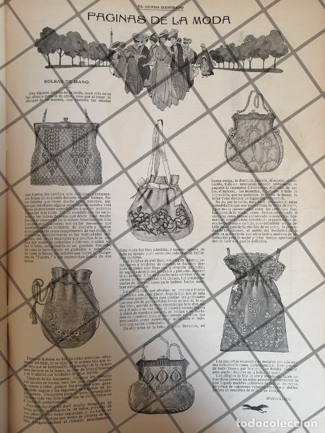 Coleccionismo de carteles: AFICHE ANTIGUO BOLSOS DE DAMA DE 1907