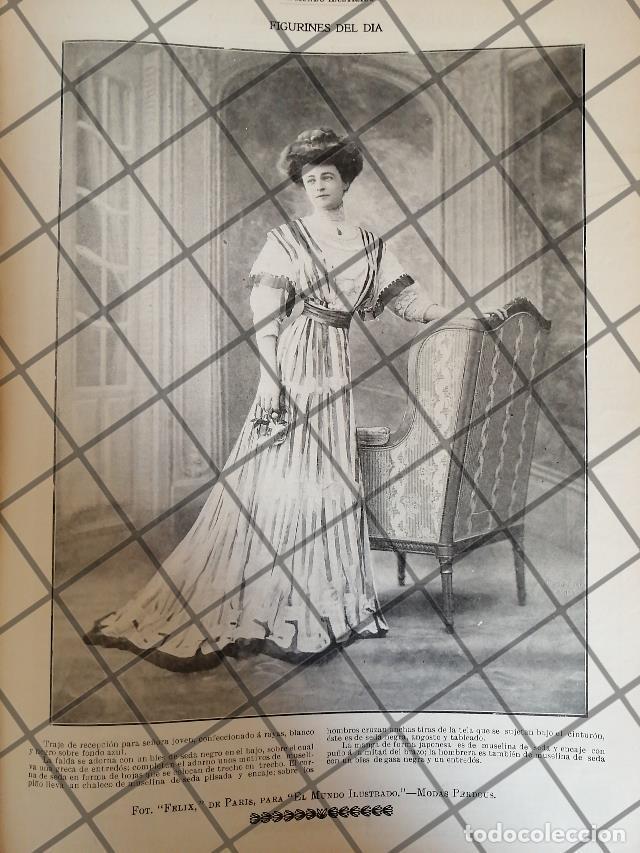 Coleccionismo de carteles: CARTEL PUBLICITARIO ANTIGUO VESTIDOS. MODAS PERDOUS 1907