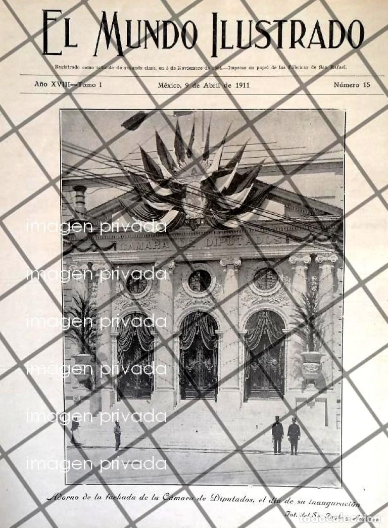 Coleccionismo de carteles: PORTADA ANTIGUA 1911 INAUGURAN LA CAMARA DE DIPUTADOS